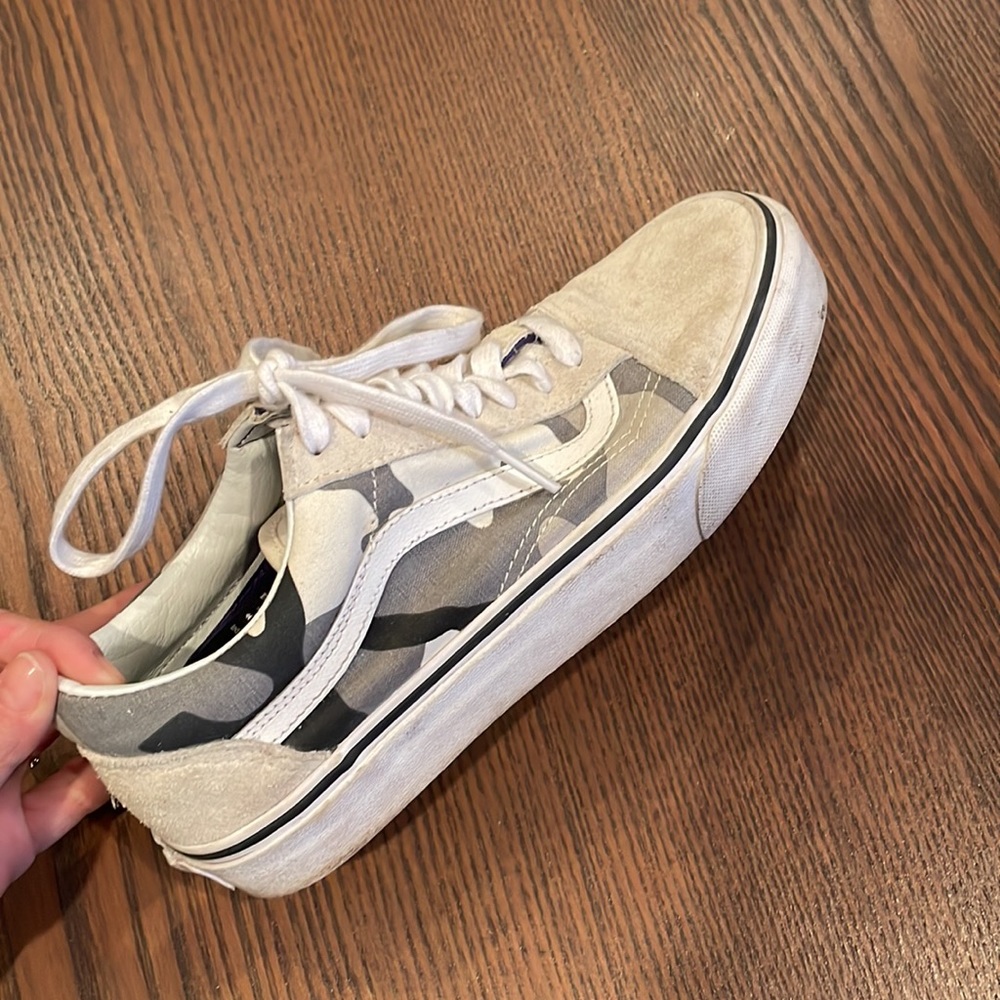 White Camouflage Vans